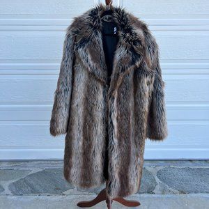 Faux Fur Trenchcoat